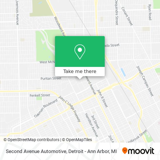 Second Avenue Automotive map