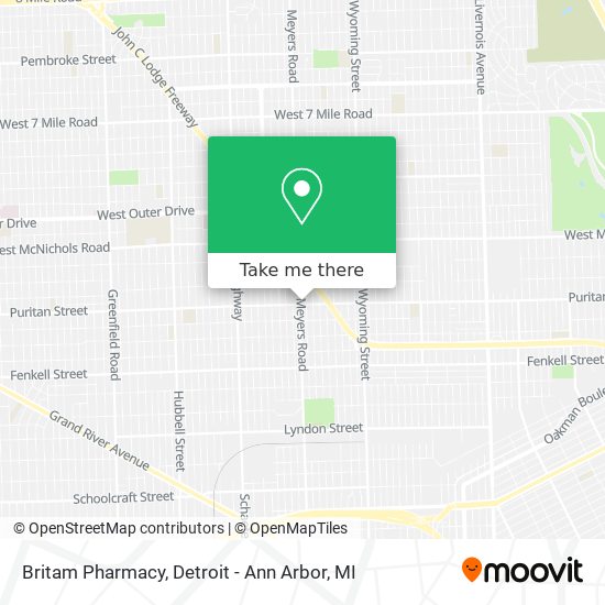 Britam Pharmacy map