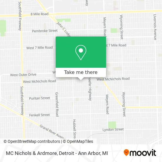 MC Nichols & Ardmore map