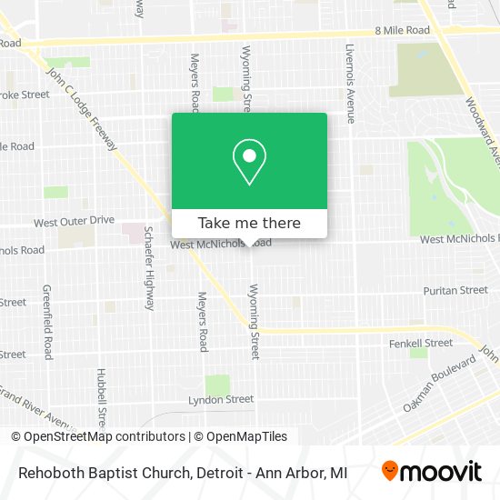 Mapa de Rehoboth Baptist Church