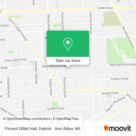 Mapa de Florent Gillet Hall