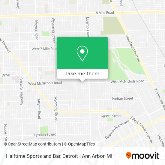 Mapa de Halftime Sports and Bar