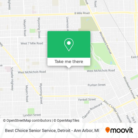 Mapa de Best Choice Senior Service