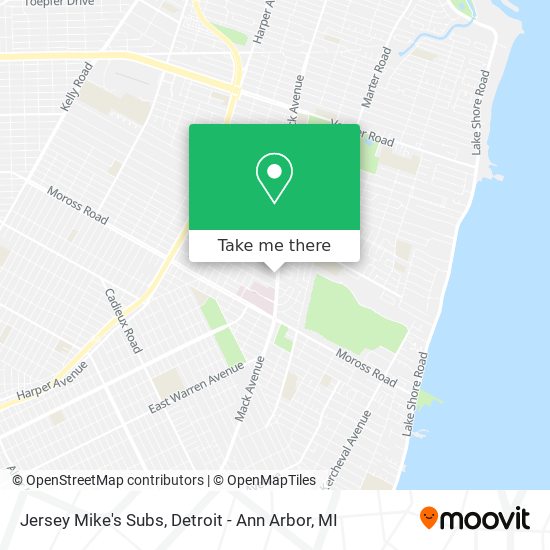 Mapa de Jersey Mike's Subs