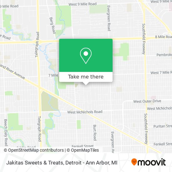 Mapa de Jakitas Sweets & Treats