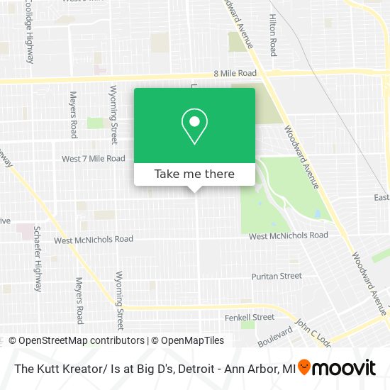 The Kutt Kreator/ Is at Big D's map