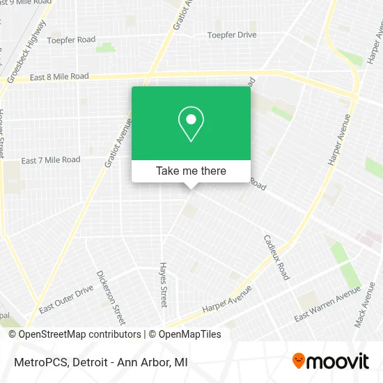 MetroPCS map