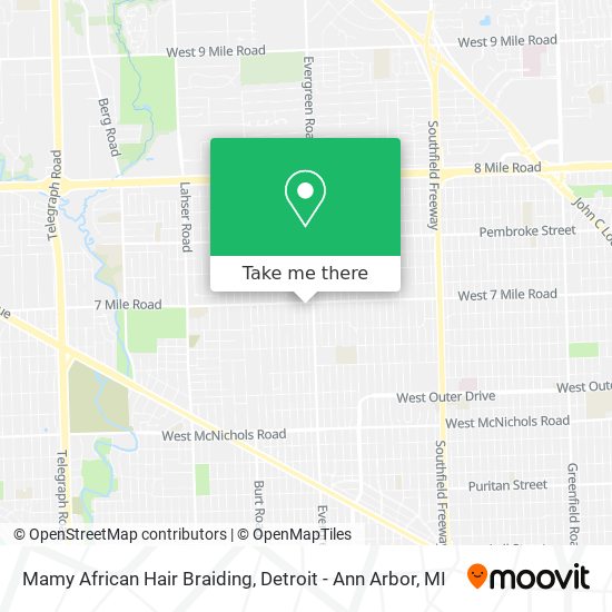 Mamy African Hair Braiding map