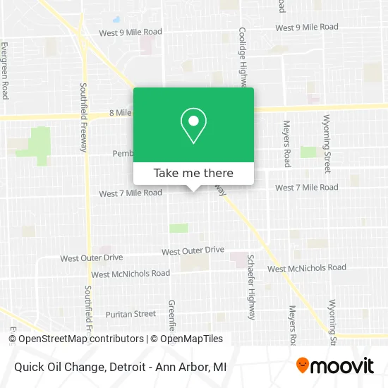 Quick Oil Change map