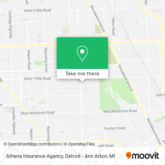 Athena Insurance Agency map