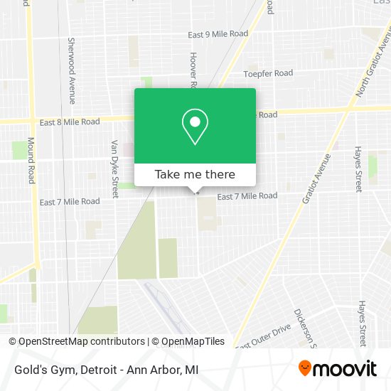 Gold's Gym map