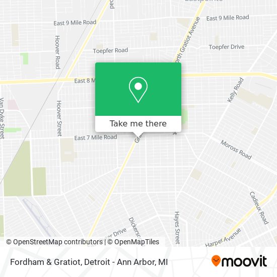 Fordham & Gratiot map