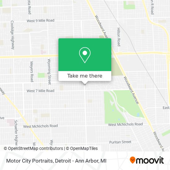 Motor City Portraits map