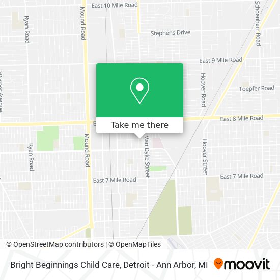 Mapa de Bright Beginnings Child Care