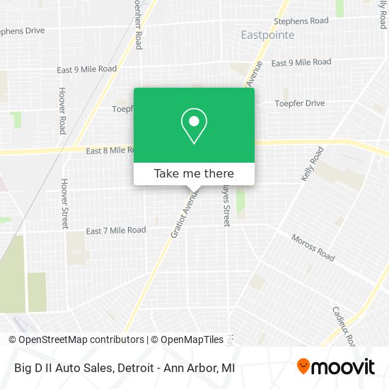 Big D II Auto Sales map