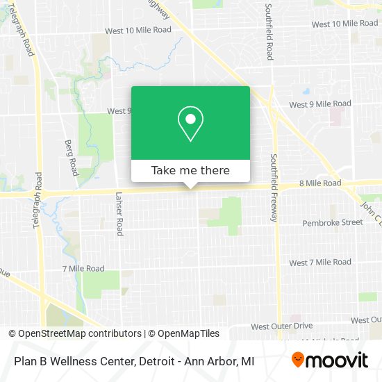 Plan B Wellness Center map