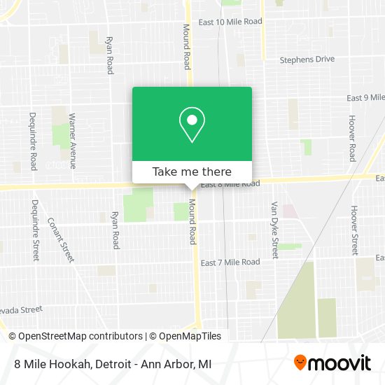 8 Mile Hookah map