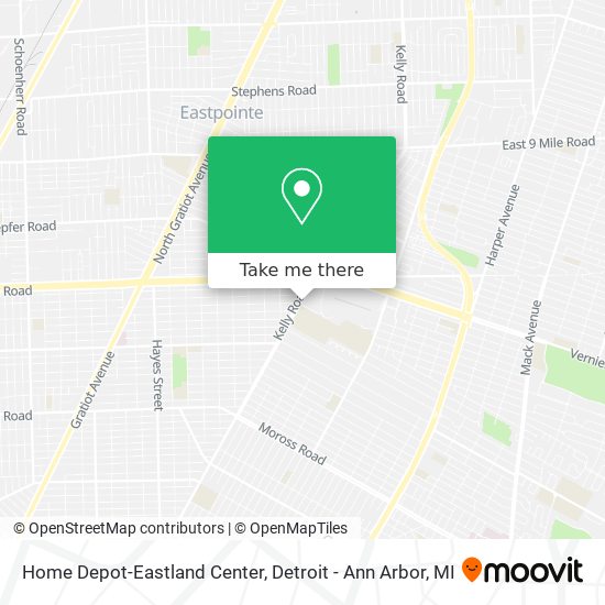 Mapa de Home Depot-Eastland Center