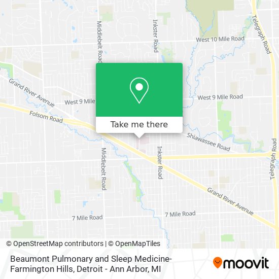 How to get to Beaumont Pulmonary and Sleep Medicine Farmington