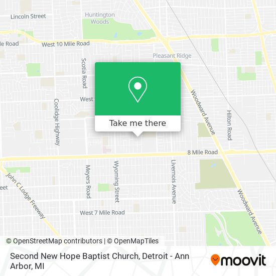 Second New Hope Baptist Church map