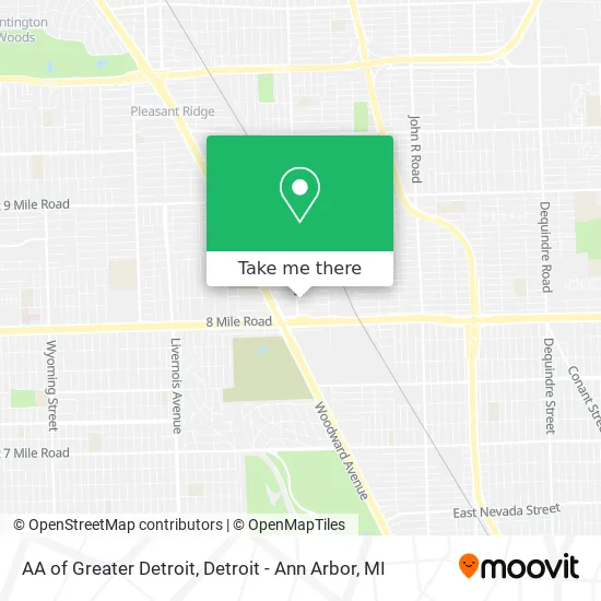 AA of Greater Detroit map