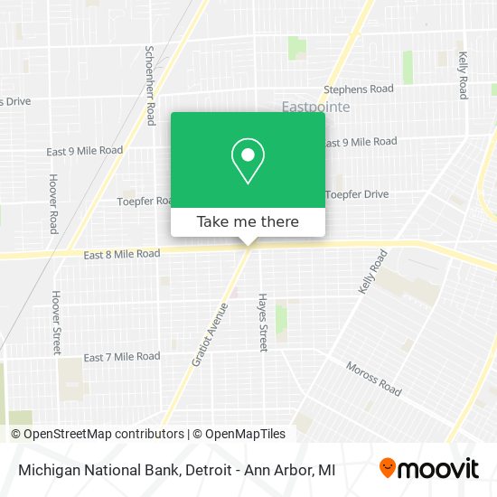 Mapa de Michigan National Bank