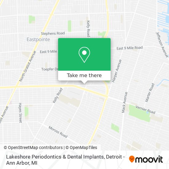 Mapa de Lakeshore Periodontics & Dental Implants