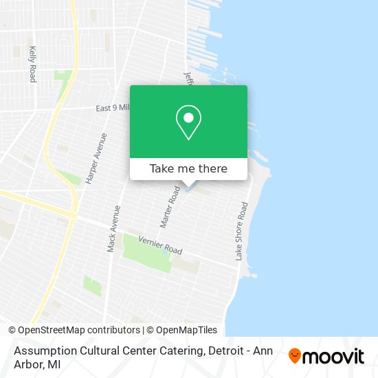 Assumption Cultural Center Catering map