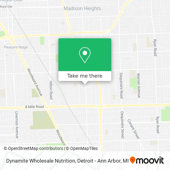 Dynamite Wholesale Nutrition map
