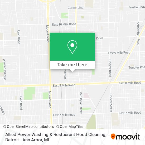 Allied Power Washing & Restaurant Hood Cleaning map