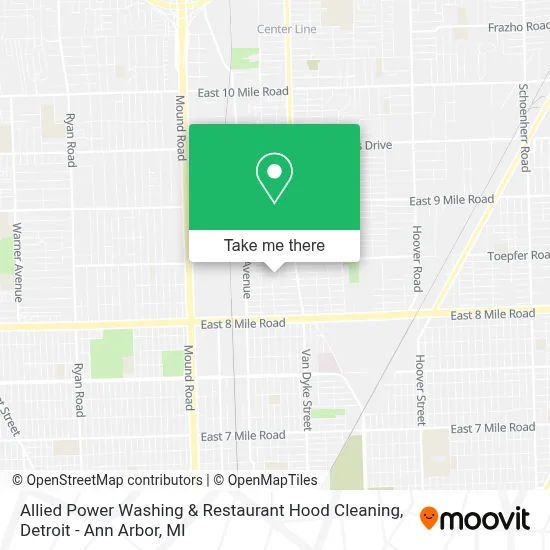 Allied Power Washing & Restaurant Hood Cleaning map