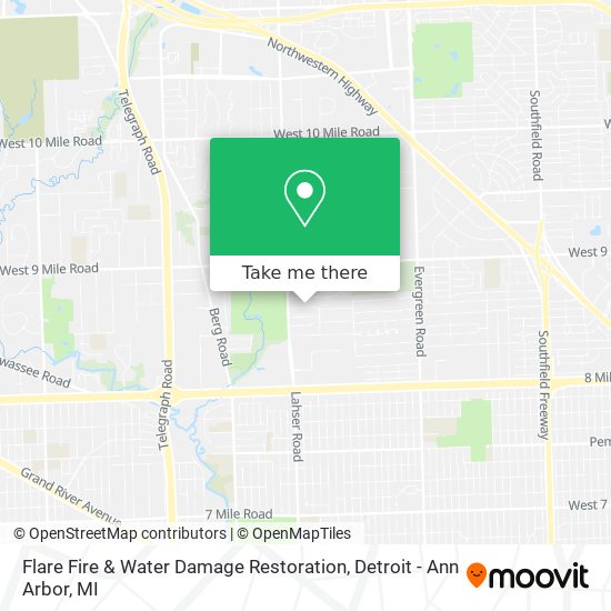 Mapa de Flare Fire & Water Damage Restoration