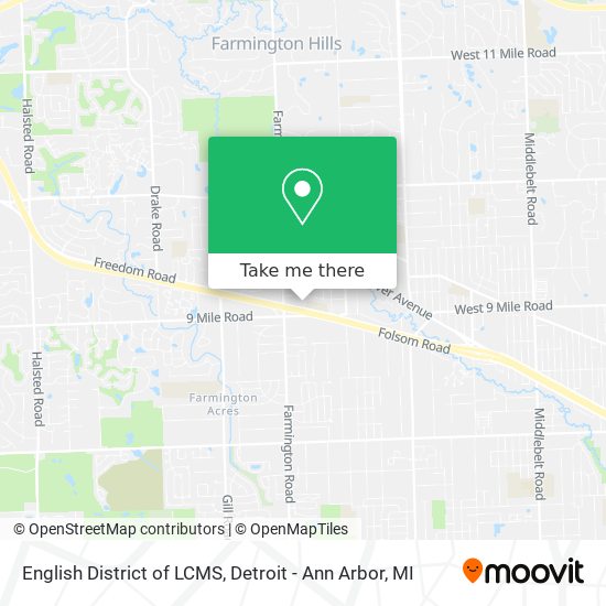 English District of LCMS map