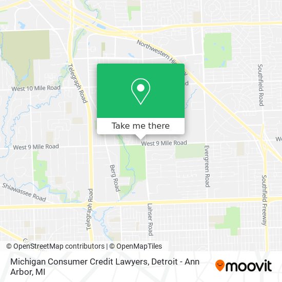 Michigan Consumer Credit Lawyers map