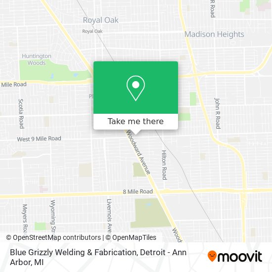 Blue Grizzly Welding & Fabrication map