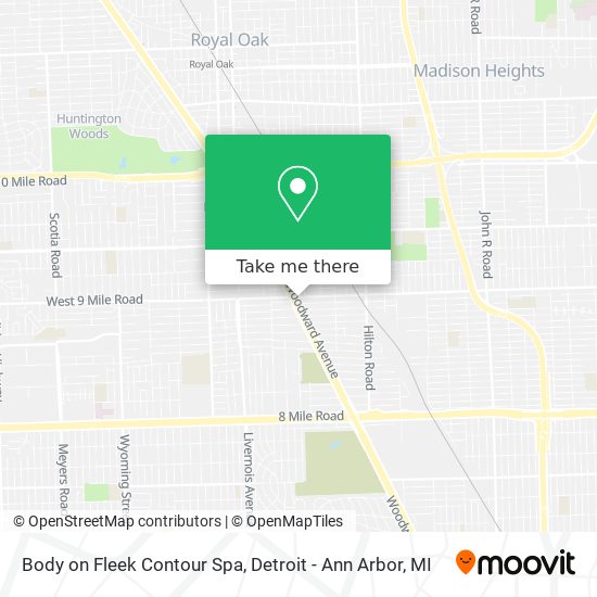 Body on Fleek Contour Spa map