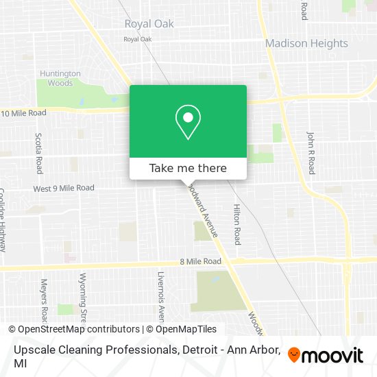 Upscale Cleaning Professionals map