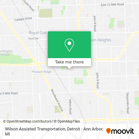 Wilson Assisted Transportation map