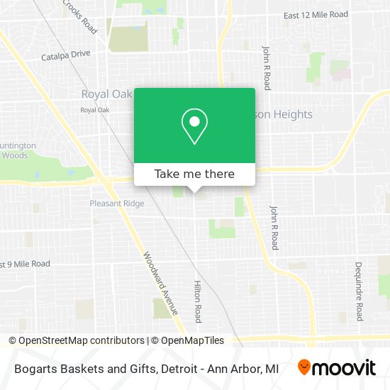 Bogarts Baskets and Gifts map