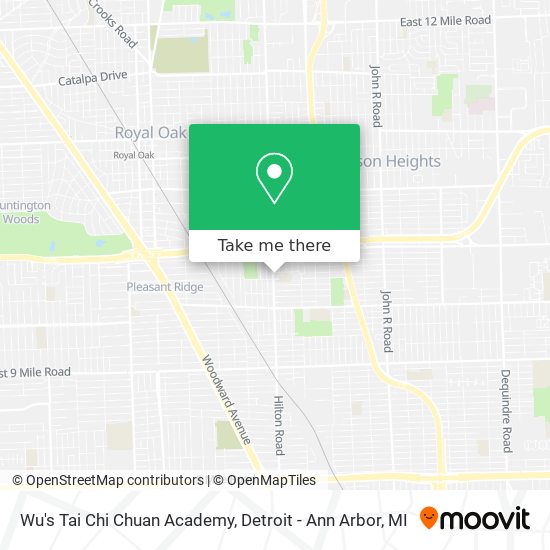 Wu's Tai Chi Chuan Academy map