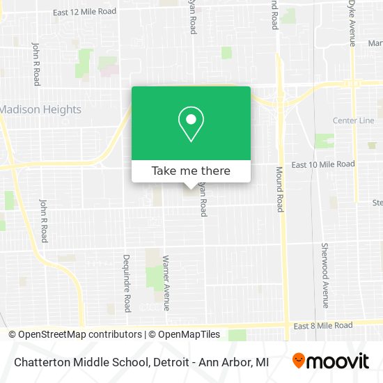 Mapa de Chatterton Middle School