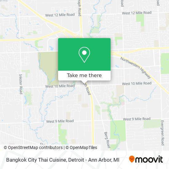 Bangkok City Thai Cuisine map