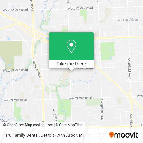 Tru Family Dental map