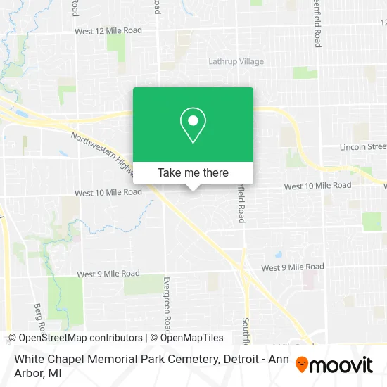 White Chapel Memorial Park Cemetery map