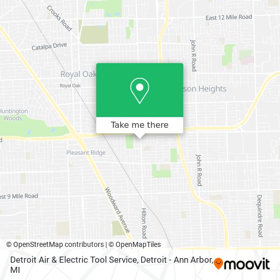 Mapa de Detroit Air & Electric Tool Service