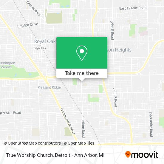 True Worship Church map