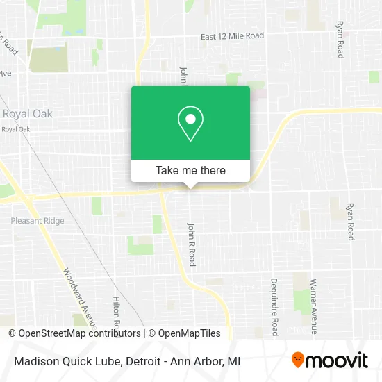 Madison Quick Lube map
