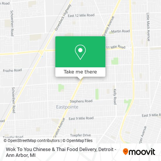 Wok To You Chinese & Thai Food Delivery map