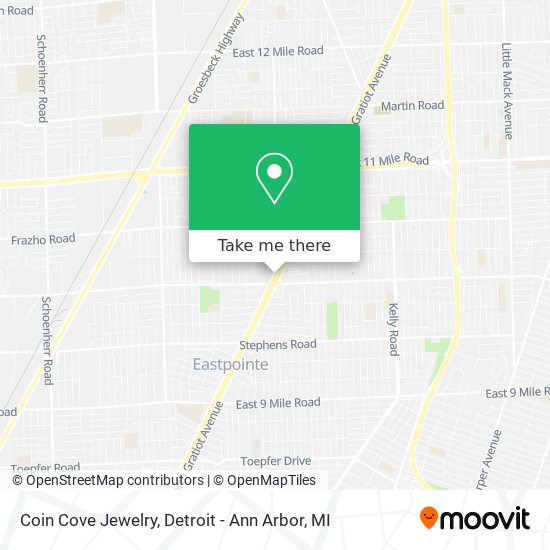 Mapa de Coin Cove Jewelry