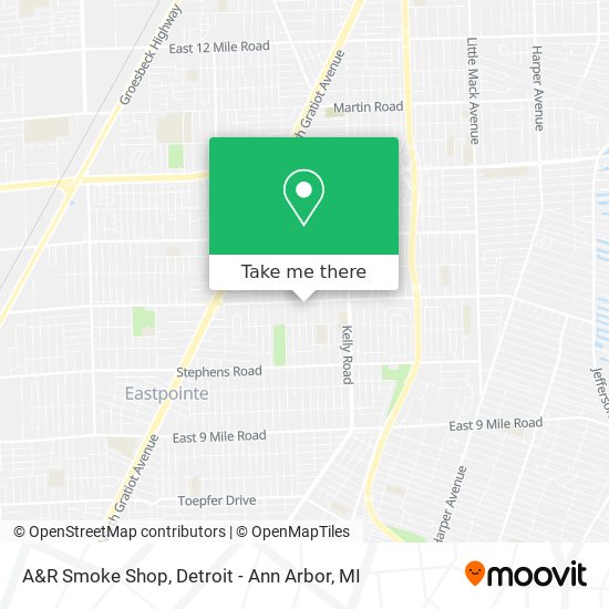 Mapa de A&R Smoke Shop